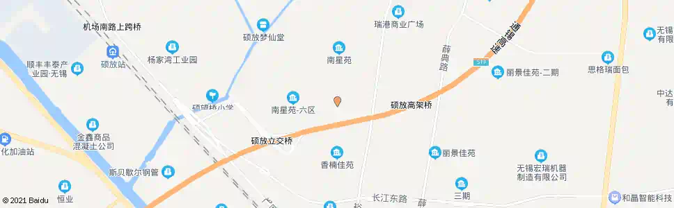 无锡南星苑五区_公交站地图_无锡公交_妙搜公交查询2025