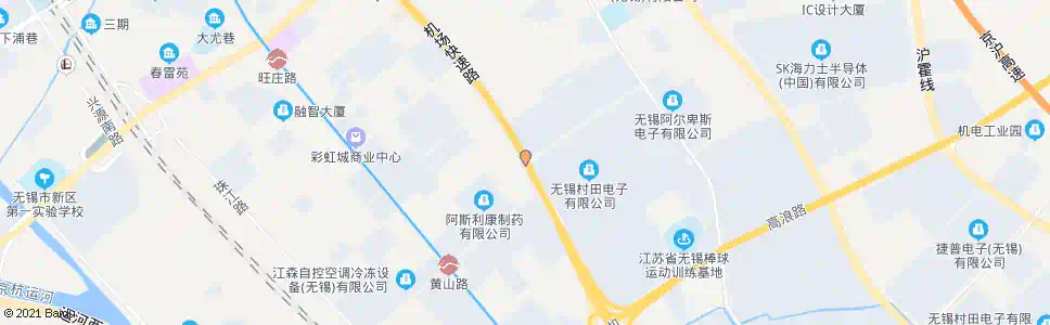无锡黄山路(机场路)_公交站地图_无锡公交_妙搜公交查询2025