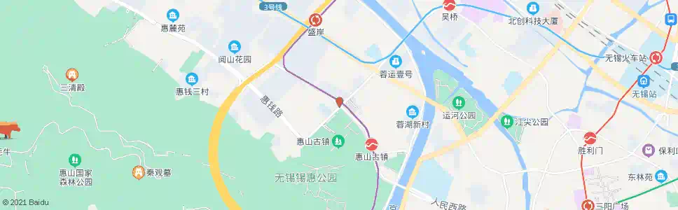 无锡通惠西路(古华山路)_公交站地图_无锡公交_妙搜公交查询2025