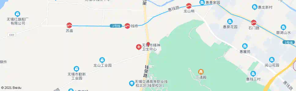 无锡陈漕湾(市精神卫生中心)_公交站地图_无锡公交_妙搜公交查询2025