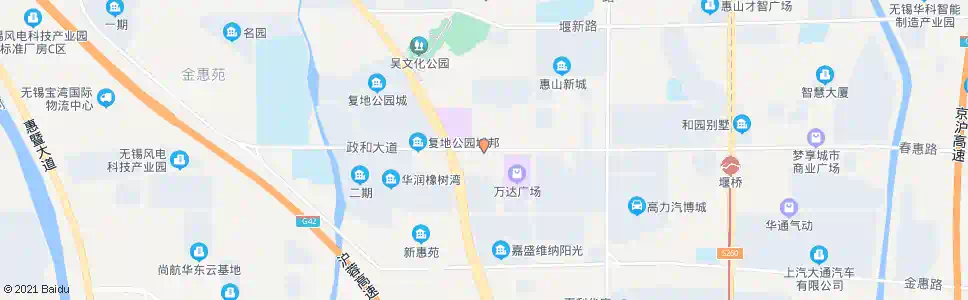 无锡惠山区市民广场_公交站地图_无锡公交_妙搜公交查询2025
