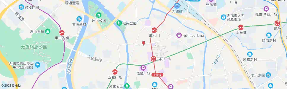无锡中山路(陆定一故居)_公交站地图_无锡公交_妙搜公交查询2025