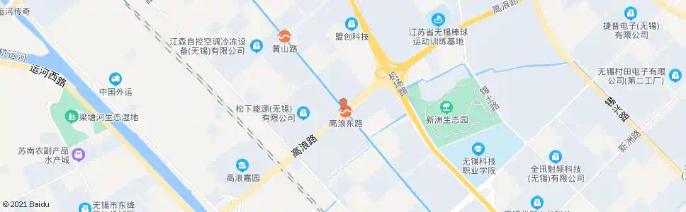 无锡长江北路(高浪路)_公交站地图_无锡公交_妙搜公交查询2025