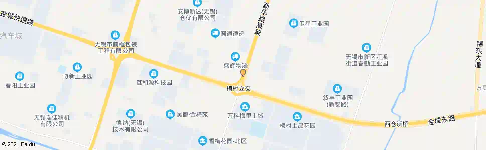 无锡金城路(新华路)_公交站地图_无锡公交_妙搜公交查询2025