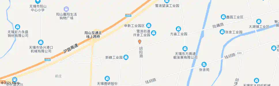 无锡翔鸽路(胡阳路)_公交站地图_无锡公交_妙搜公交查询2025