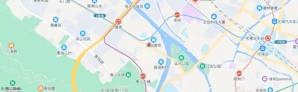 无锡通惠西路(盛岸路)_公交站地图_无锡公交_妙搜公交查询2025