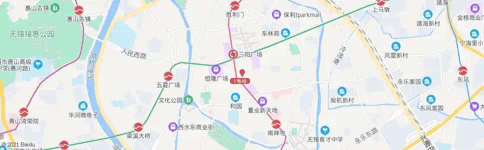 无锡三凤桥(东方巴黎)_公交站地图_无锡公交_妙搜公交查询2025