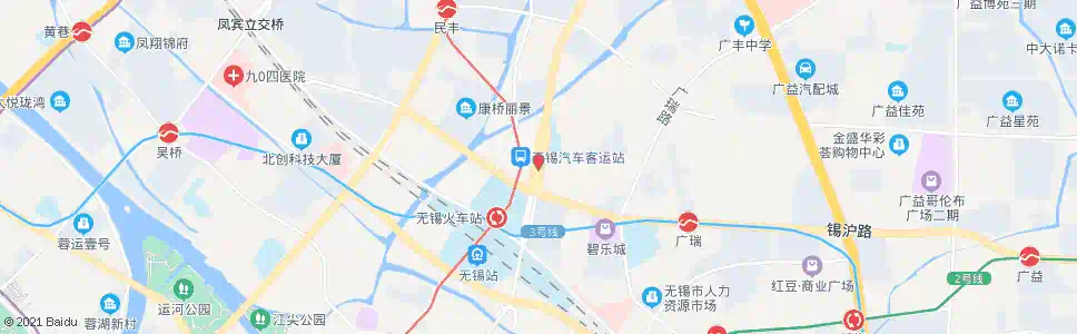无锡无锡汽车站(通江大道)_公交站地图_无锡公交_妙搜公交查询2025