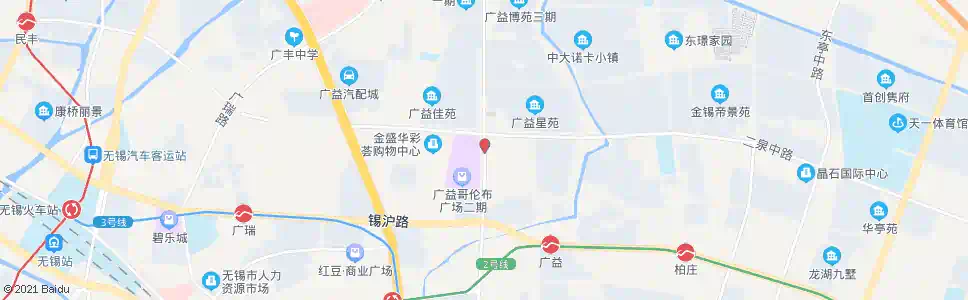 无锡广南路(广益路)_公交站地图_无锡公交_妙搜公交查询2025