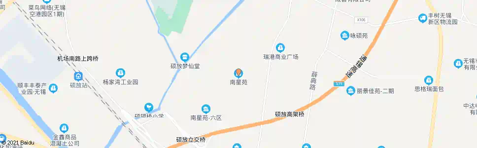 无锡南星苑_公交站地图_无锡公交_妙搜公交查询2025