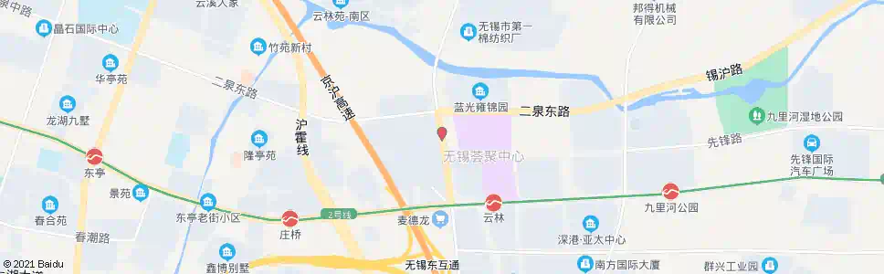 无锡团结路(二泉东路)_公交站地图_无锡公交_妙搜公交查询2025