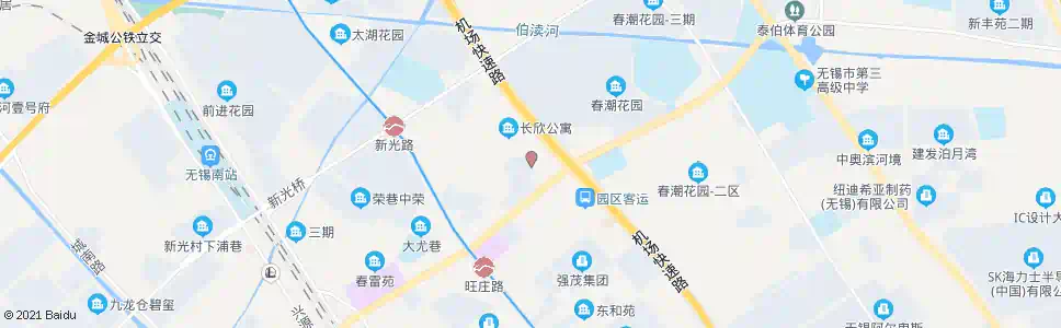 无锡旺庄东路(汉江路)_公交站地图_无锡公交_妙搜公交查询2025
