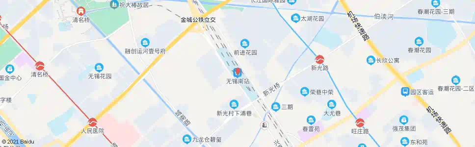 无锡南站医院(肾病治疗中心)_公交站地图_无锡公交_妙搜公交查询2025
