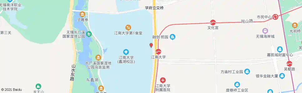 无锡黄山路(长江北路)_公交站地图_无锡公交_妙搜公交查询2025