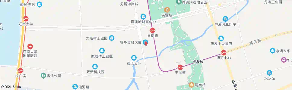 无锡吉祥桥(江苏银行)_公交站地图_无锡公交_妙搜公交查询2025