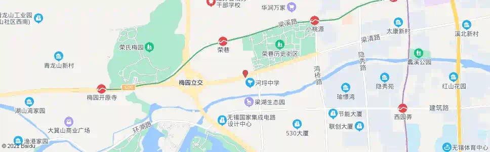 无锡荣巷西浜_公交站地图_无锡公交_妙搜公交查询2025