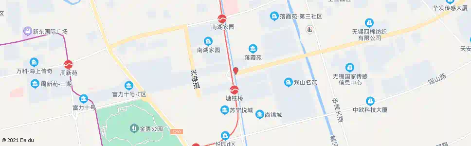 无锡华谊路高浪路_公交站地图_无锡公交_妙搜公交查询2025