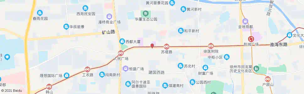 徐州矿务局(华美商厦)_公交站地图_徐州公交_妙搜公交查询2025