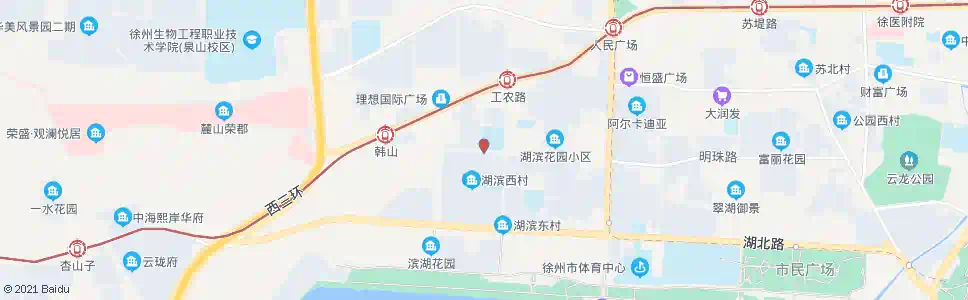 徐州湖滨新村西_公交站地图_徐州公交_妙搜公交查询2025