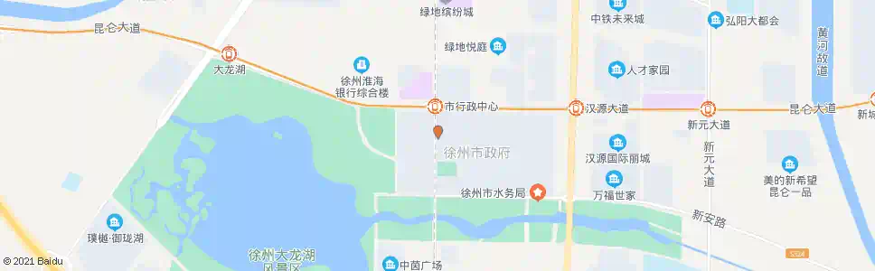 徐州县政府西门_公交站地图_徐州公交_妙搜公交查询2025
