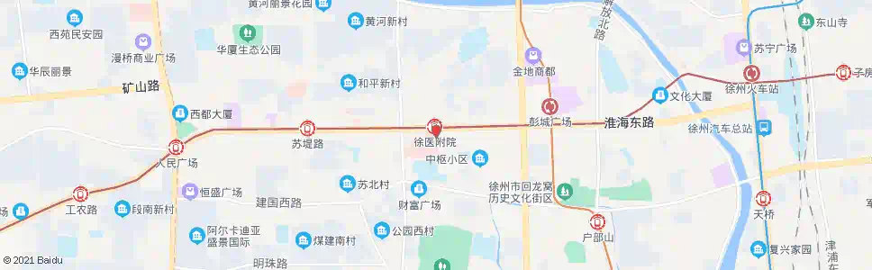 徐州第二医院_公交站地图_徐州公交_妙搜公交查询2025