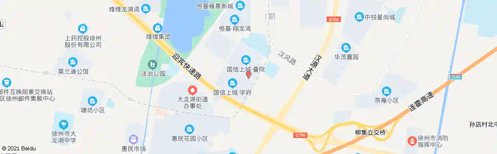 徐州国信上城_公交站地图_徐州公交_妙搜公交查询2025