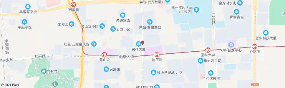 徐州民祥园农贸市场_公交站地图_徐州公交_妙搜公交查询2025