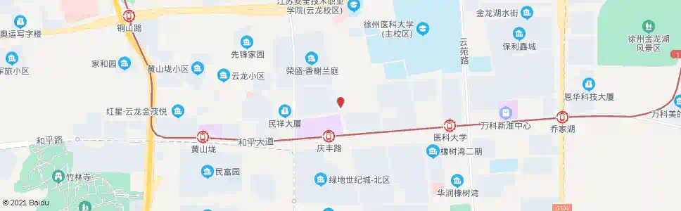 徐州云龙区政府西_公交站地图_徐州公交_妙搜公交查询2025