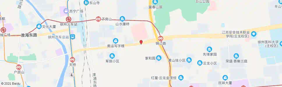 徐州九七医院_公交站地图_徐州公交_妙搜公交查询2025