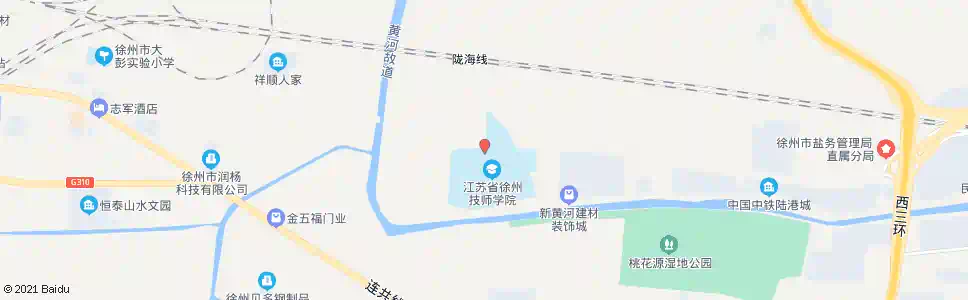 徐州徐州技师学院_公交站地图_徐州公交_妙搜公交查询2025