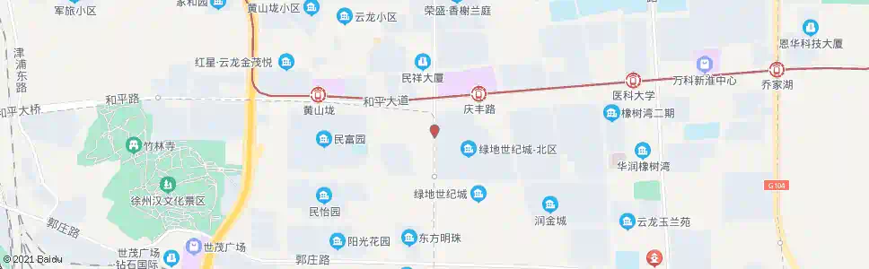 徐州绿地世纪城西_公交站地图_徐州公交_妙搜公交查询2025