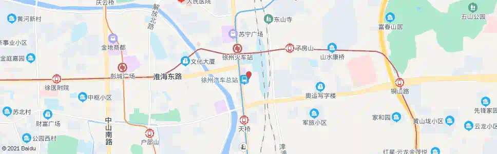 徐州青年广场_公交站地图_徐州公交_妙搜公交查询2025