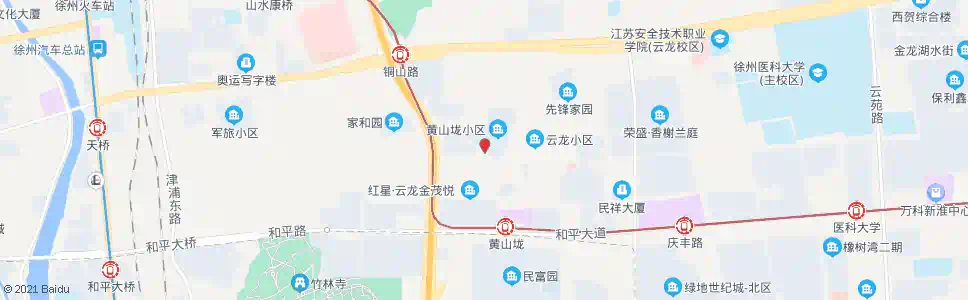 徐州黄山市场_公交站地图_徐州公交_妙搜公交查询2025