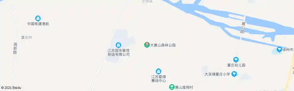 徐州大黄山森林公园_公交站地图_徐州公交_妙搜公交查询2025