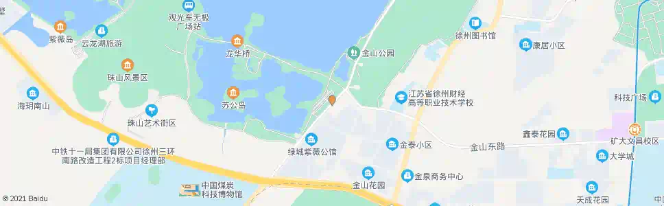 徐州金山村_公交站地图_徐州公交_妙搜公交查询2025