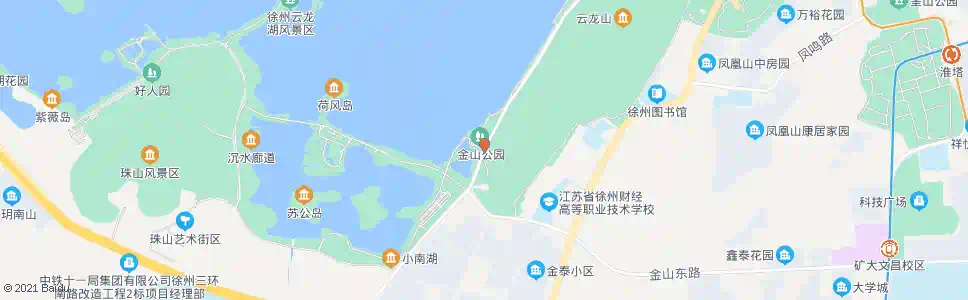徐州金山公园_公交站地图_徐州公交_妙搜公交查询2025
