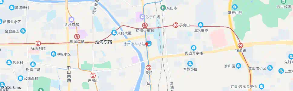 徐州徐州站(蓝天)_公交站地图_徐州公交_妙搜公交查询2025