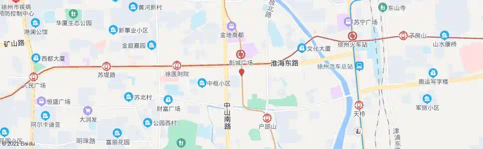 徐州彭城饭店_公交站地图_徐州公交_妙搜公交查询2025