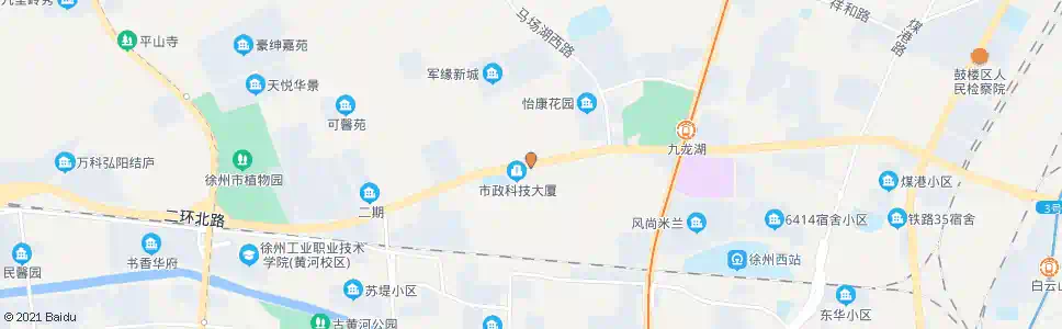 徐州空军学院北_公交站地图_徐州公交_妙搜公交查询2025