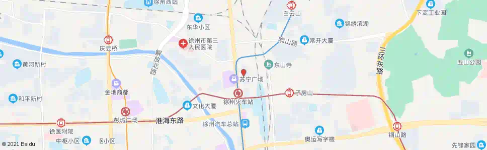 徐州朝阳市场_公交站地图_徐州公交_妙搜公交查询2025
