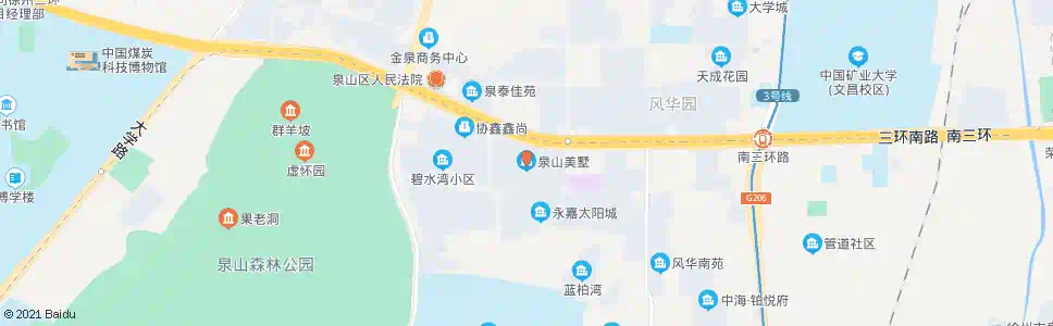 徐州泉山美墅_公交站地图_徐州公交_妙搜公交查询2025