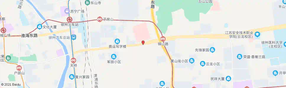 徐州九七医院(单)_公交站地图_徐州公交_妙搜公交查询2025