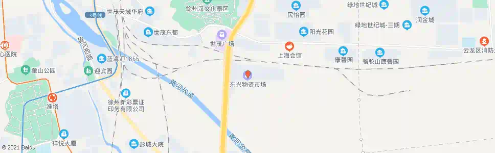 徐州东兴物资市场_公交站地图_徐州公交_妙搜公交查询2025