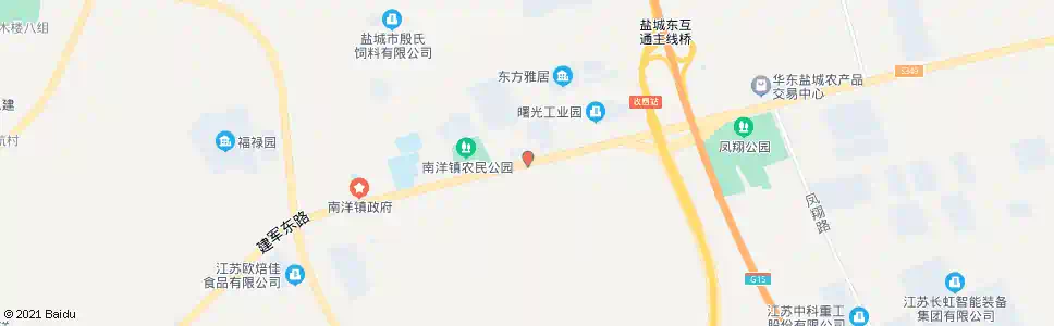 盐城南洋东方雅居_公交站地图_盐城公交_妙搜公交查询2025