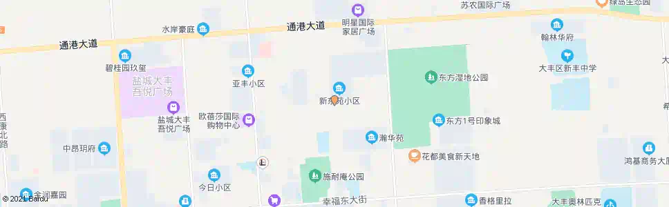 盐城新东苑小区_公交站地图_盐城公交_妙搜公交查询2025