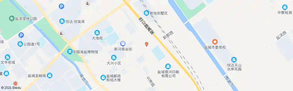 盐城新都路新园路口_公交站地图_盐城公交_妙搜公交查询2025