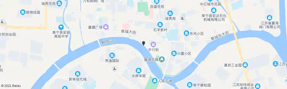 盐城步行桥(北)_公交站地图_盐城公交_妙搜公交查询2025