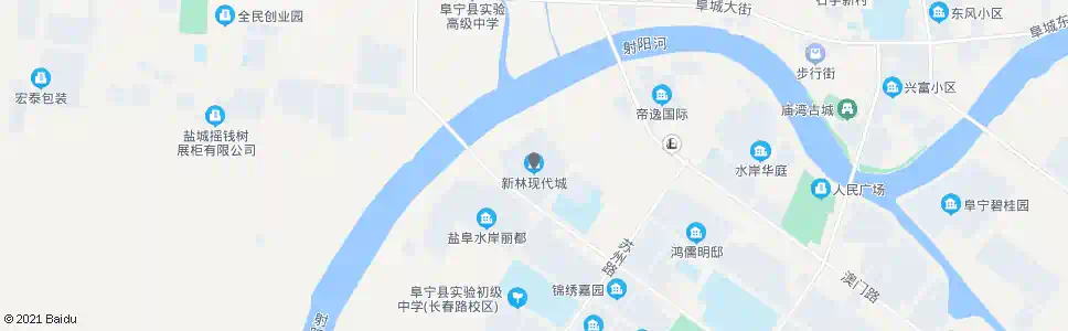 盐城新林现代城(附小香港路小区)_公交站地图_盐城公交_妙搜公交查询2025