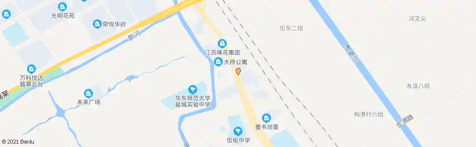 盐城伍佑交巡中队_公交站地图_盐城公交_妙搜公交查询2025
