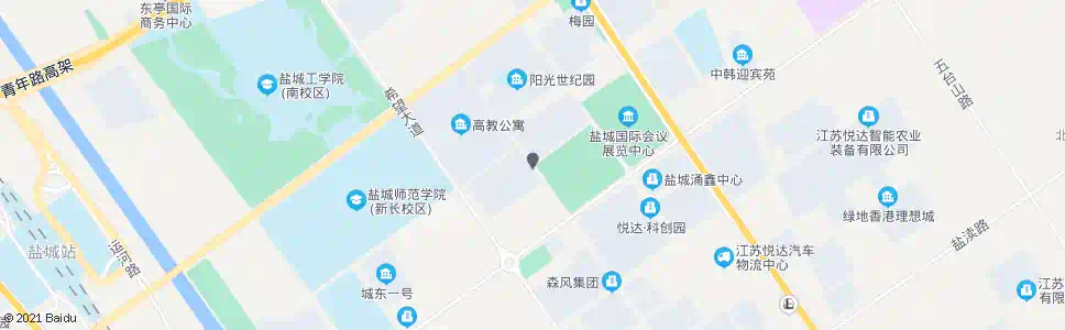 盐城市开发区管委会(西)_公交站地图_盐城公交_妙搜公交查询2025